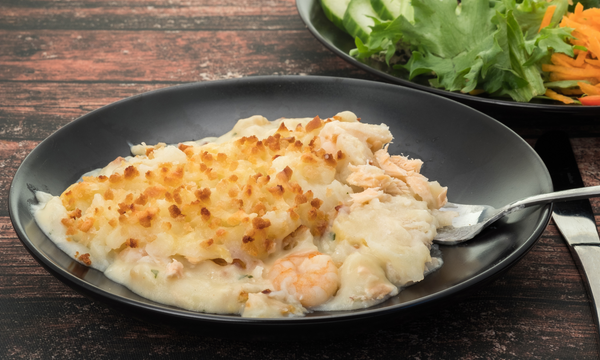 Easy Fish Pie with New Potato Topping