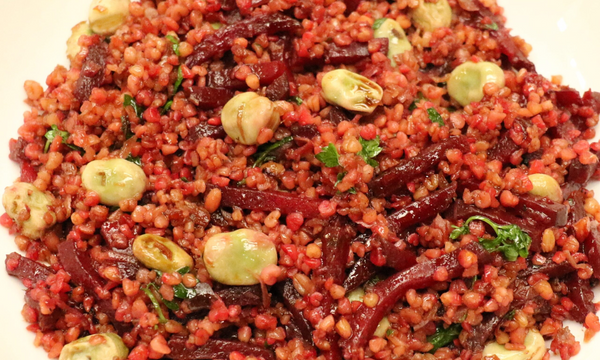 Warm Beetroot and Tabbouleh Salad