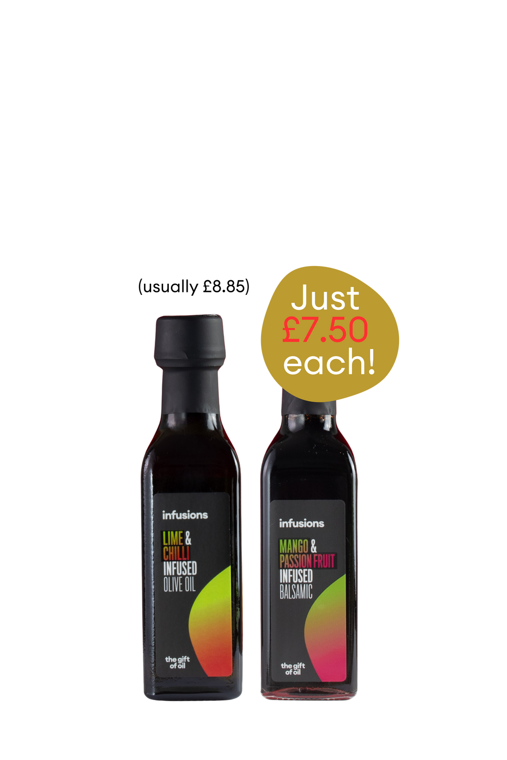 Any 6 x 100ml infused olive oils &/or infused balsamics